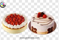 Birthday Creamy Cake with Chocolate PNG Images