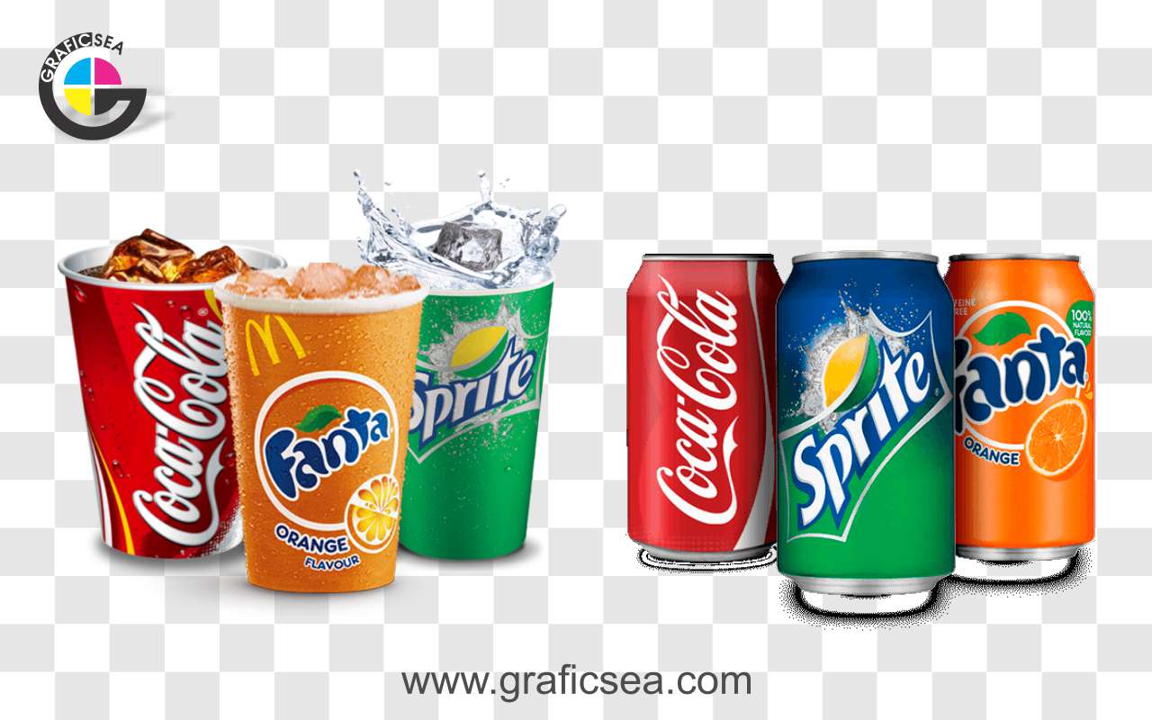 Coca Cola, Sprite, Fanta Cane And Glass PNG Images Pack Free Download ...