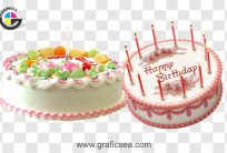 Creamy Birthday Sweet Cake PNG Images