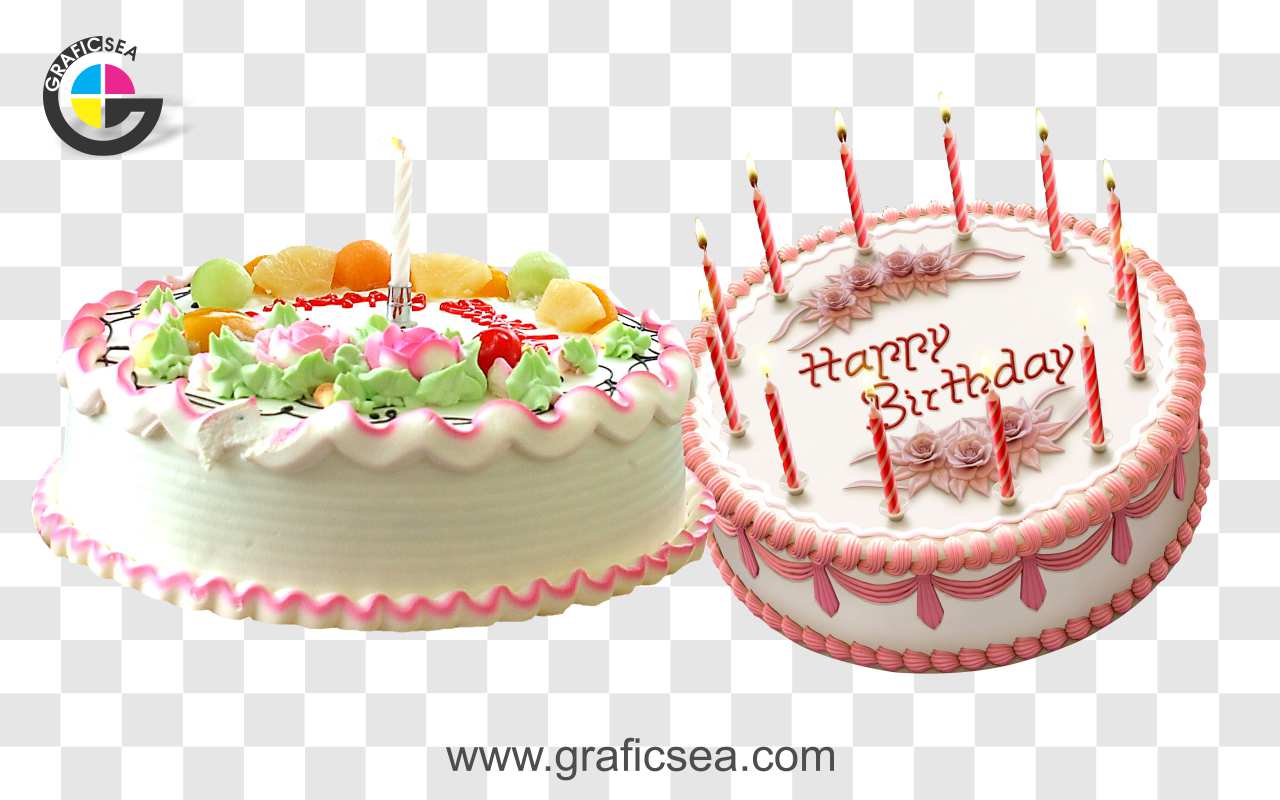 Creamy Birthday Sweet Cake PNG Images