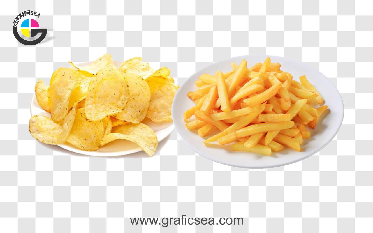 Crispy Potato Finger and Lays Chips PNG Images