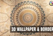 Floral Roof Islamic Art Patter Desing 3D Image