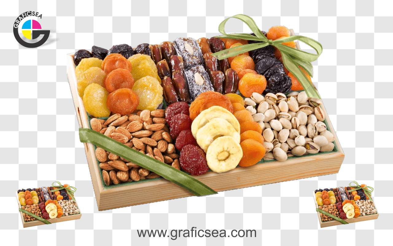 Fresh Dry Fruits Gift Pack PNG Image