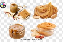 Fresh Peanut Butter with Bread Slice PNG Images