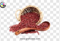 Fresh Red Beans Basket PNG Image