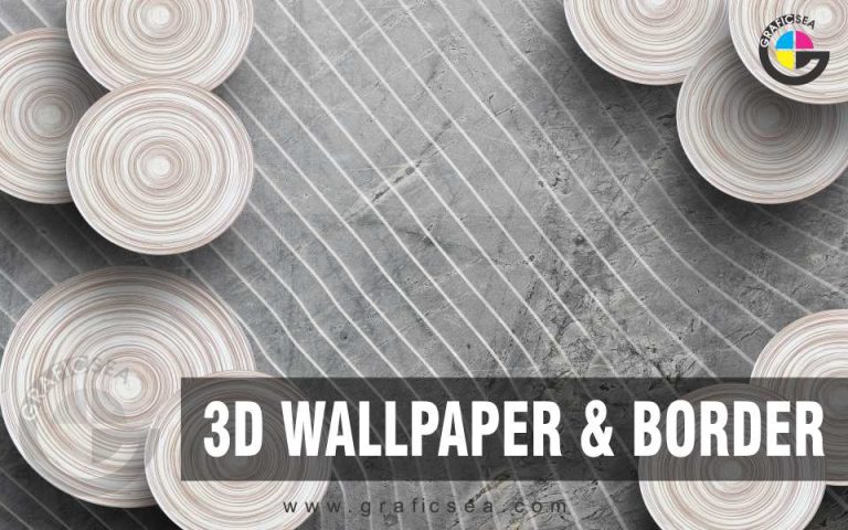 Wooden Texture Art Circles TV Room Wall Decor