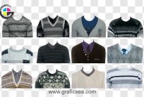 12 Different Mens Sweaters Collection PNG Images
