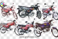 6 Different China Bikes PNG Images
