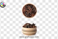 Aromatic Star Anise Bowl PNG Image