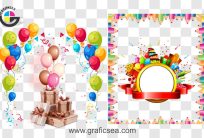 Birthday Balloons Gifts PNG Images