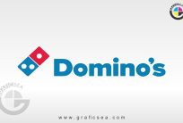 Dominos Restaurant Chain Logo CDR File