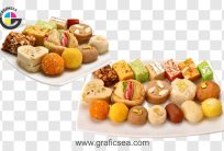 Famous Sweet Mix Mithai Tray PNG Images