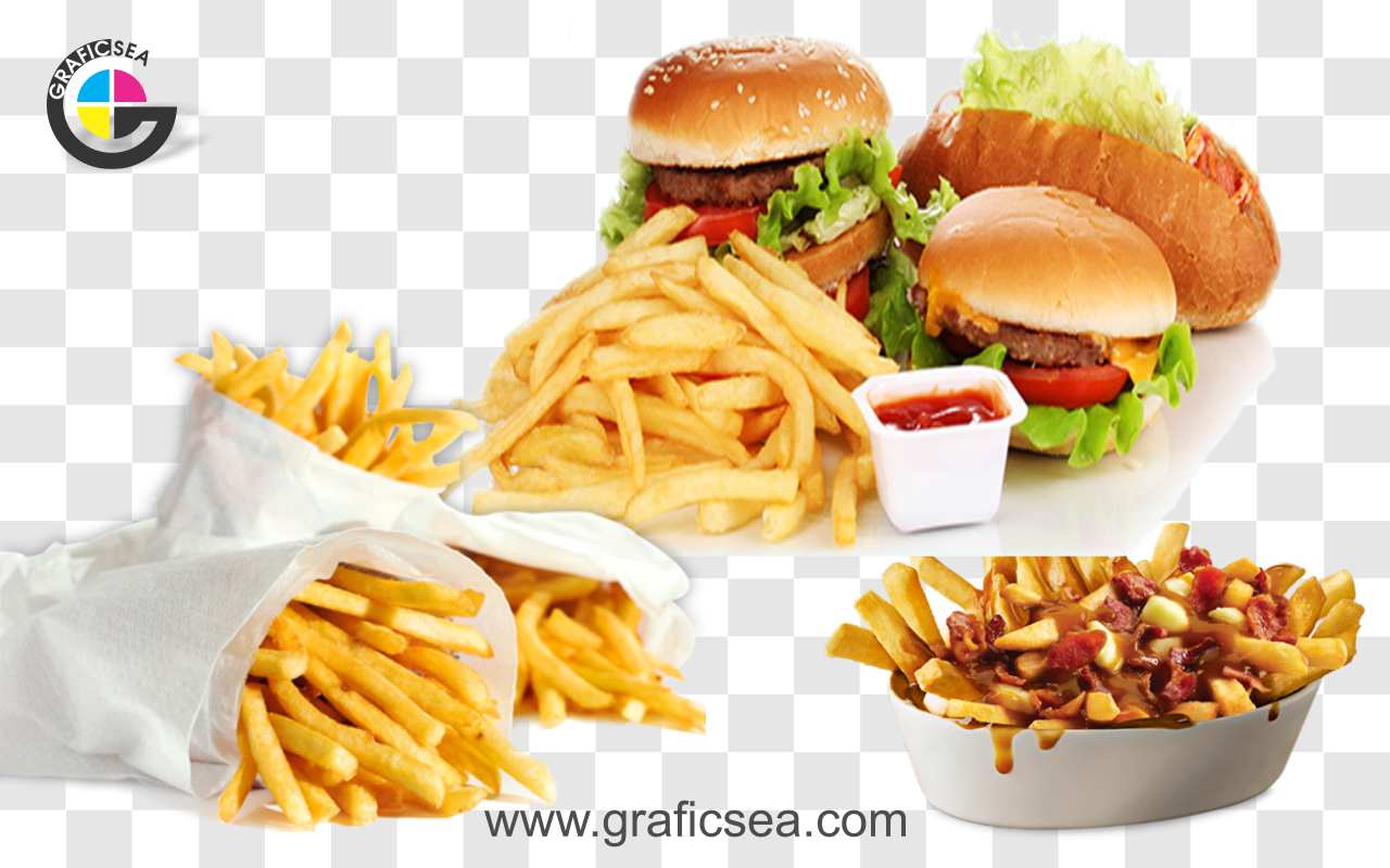 Finger Chips Burgers Fast Foot PNG Images