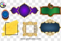 Islamic Poster Decor Elements Tags PNG