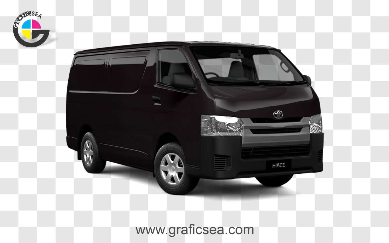 Black Toyota Hiace PNG Image