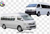 Gray Toyota Hiace PNG Images
