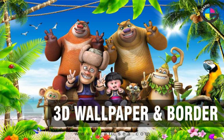 TV Cartoon Kids Room Walls Decor 3D Mural