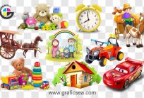 Kids Plastic Toys PNG Images Pack