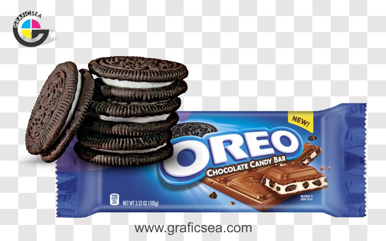 Oreo Biscuit and Chocolate Candy Bar PNG Images