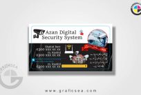 Digital Security System Company Business Card CDR