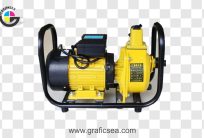 Portable Diesel Tube Well Water Pump PNG Image