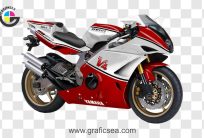 Yamaha RD 500R Heavy Motor Bike PNG Image