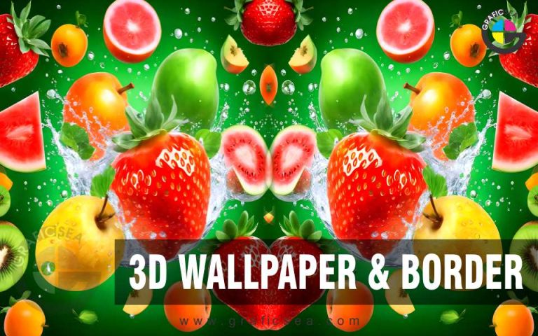 Fruits Shop or Juice Point Walls Decor 3D Mural