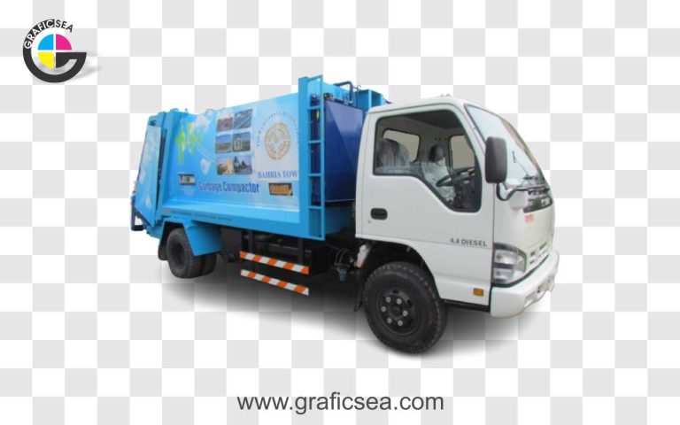 Garbage Compactor Truck PNG Image