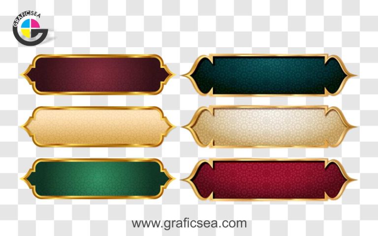 Islmic Poster Ribbons 6 Style PNG Images