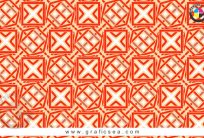 Orange Color Pattern Art Tile Saemless CDR Design