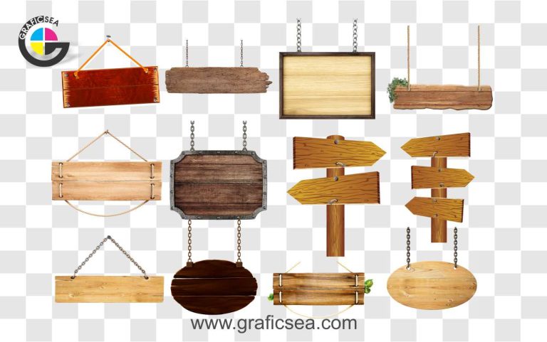 Wooden Direction Signs Board PNG Images