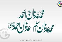 Adnan Ahmed Qadri Muslim Urdu Name Calligraphy