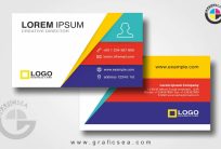 Creative Corporate Business Card CDR Template Design