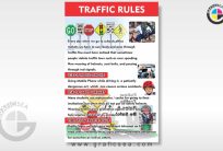 Traffic Rules English School Chart CDR File