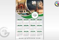 2025 Pakistan Corporate Art Yearly Calendar CDR File