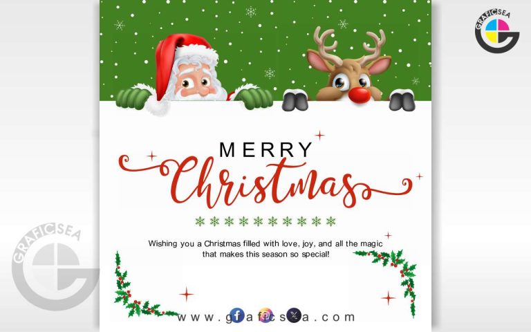 Corporate Christmas Social Media Post CDR Vector Free Download | Graficsea