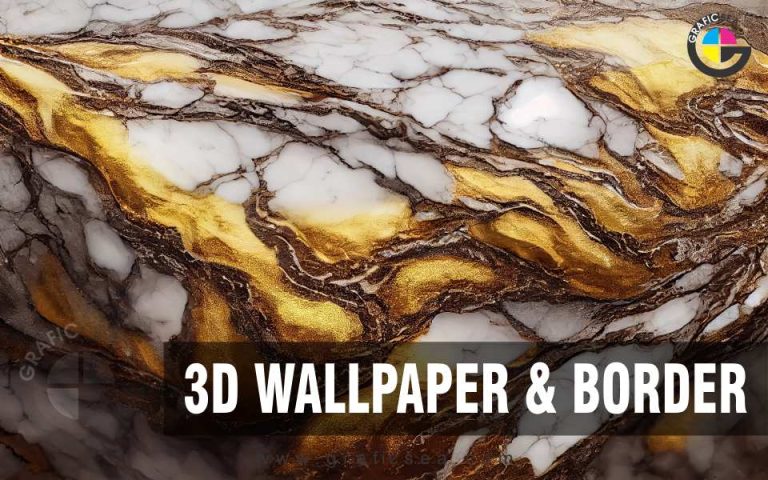 Golden White Gray Embossed Texture Decor Mural