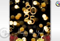 Happy New Year 2025 Event Celebration Post CDR File