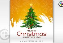 Merry Christmas and Happy New Year 2025 Media Post CDR