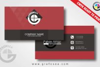 Modern Black Texture Business Card Idea CDR Design