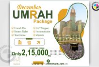 Umrah Package Travel and Toure Plan Poster CDR File