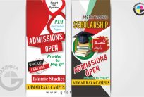 Admission Open Education Standee Banner CDR Flex Design