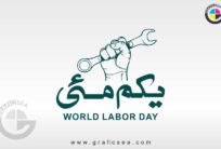 1st May World Labour Day Post Title Calligraphy