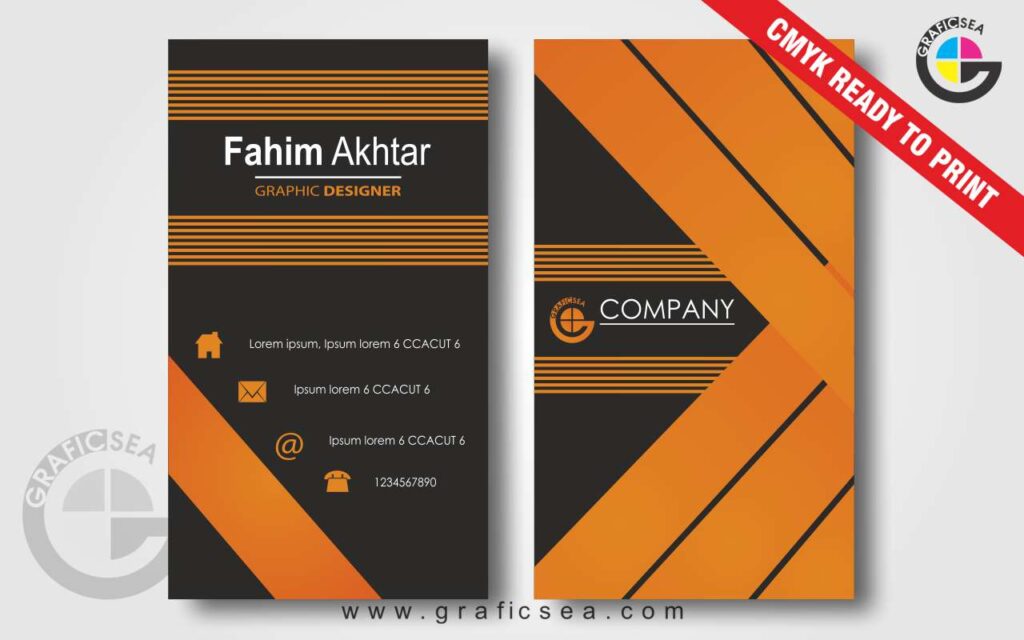 Modern Green Business Card CDR Vector Design Free Download | Graficsea