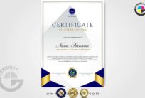 Blue Corporate Certificate of Appreciation CDR Vector