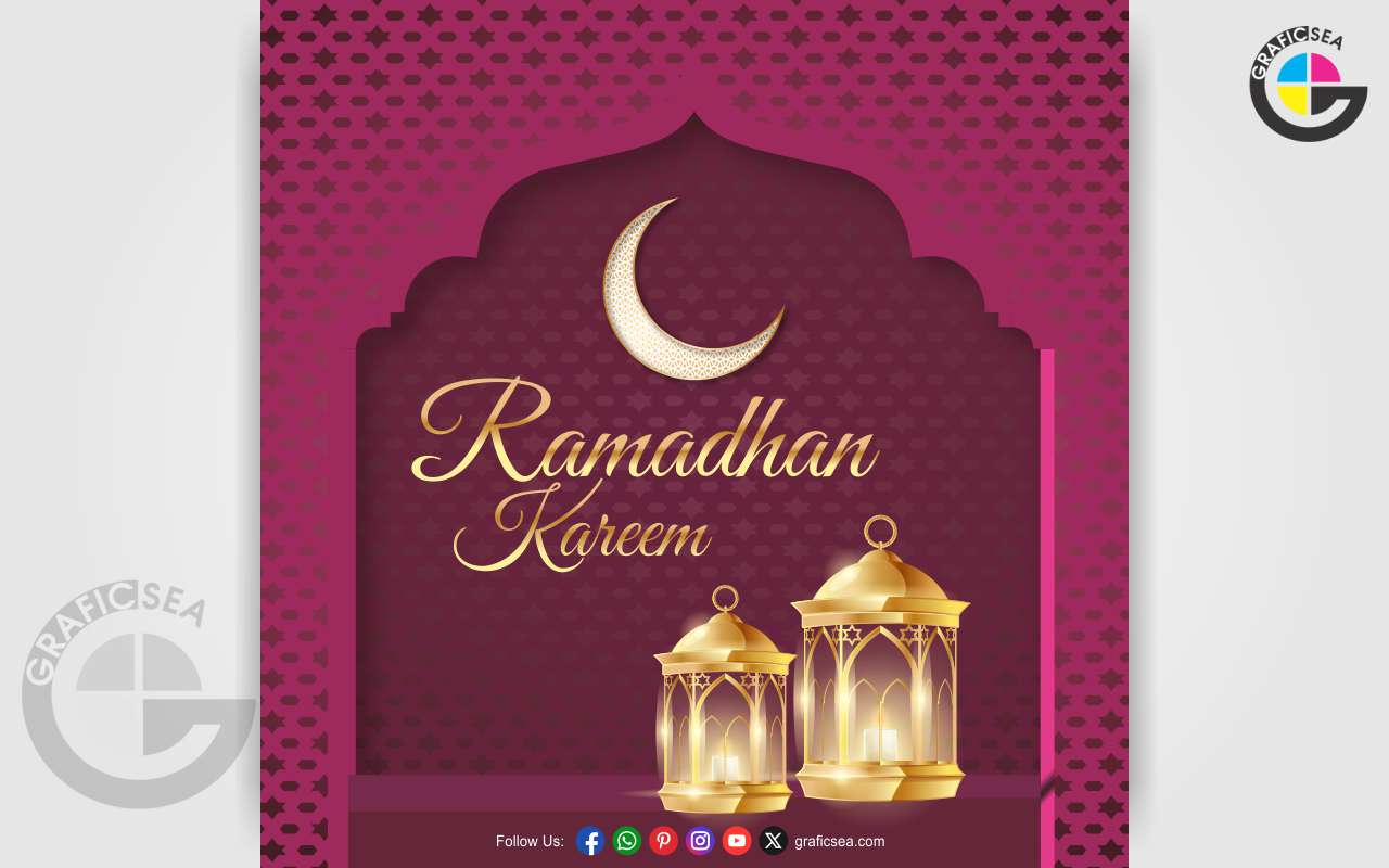 Holy Month Ramadan Kareem CDR Vector Free Download | Graficsea