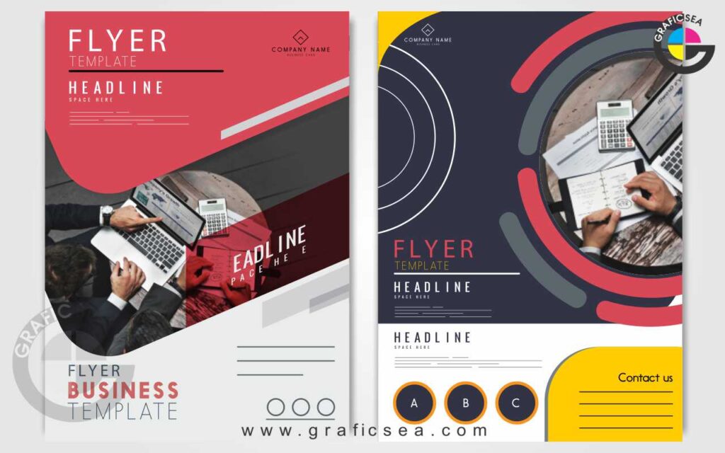 2 Modern Digital Business Flyer Template Design CDR File | Graficsea