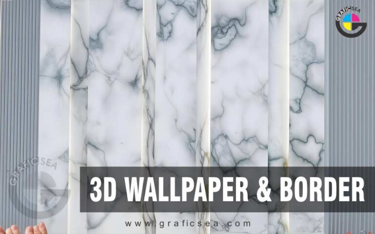 Big Marble Tiles Panel Side Wall 3D Wallpaper